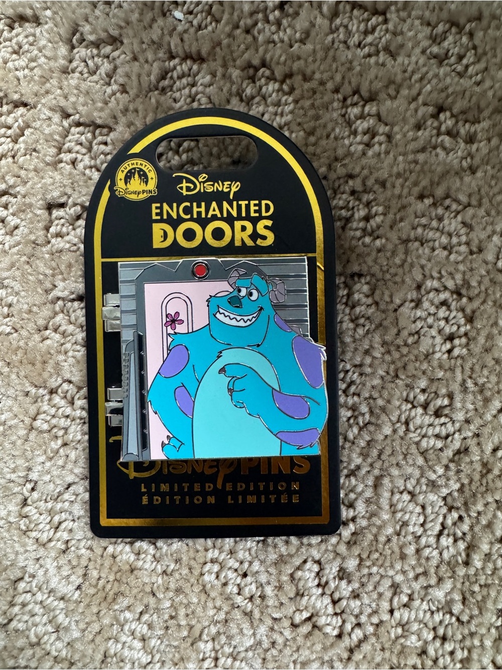 2026 Walt Disney World Enchanted Doors Monsters Inc Sulley  & Boo Pin - LE 2500